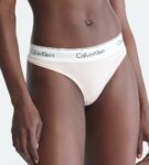 Calvin Klein Women's Modern Cotton Thong - Pink - XS