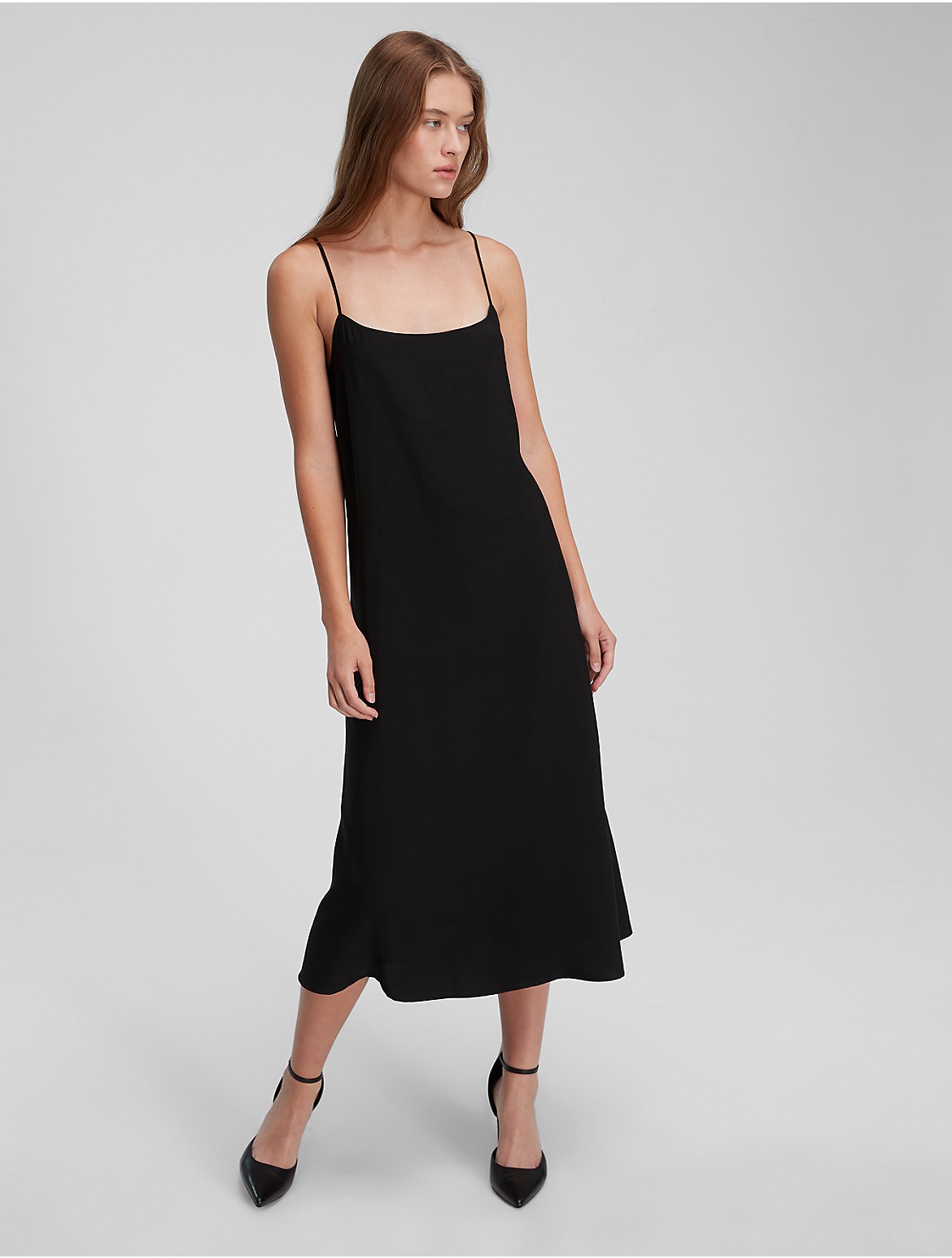 Calvin Klein Women's Soft Twill Dress - Black - S