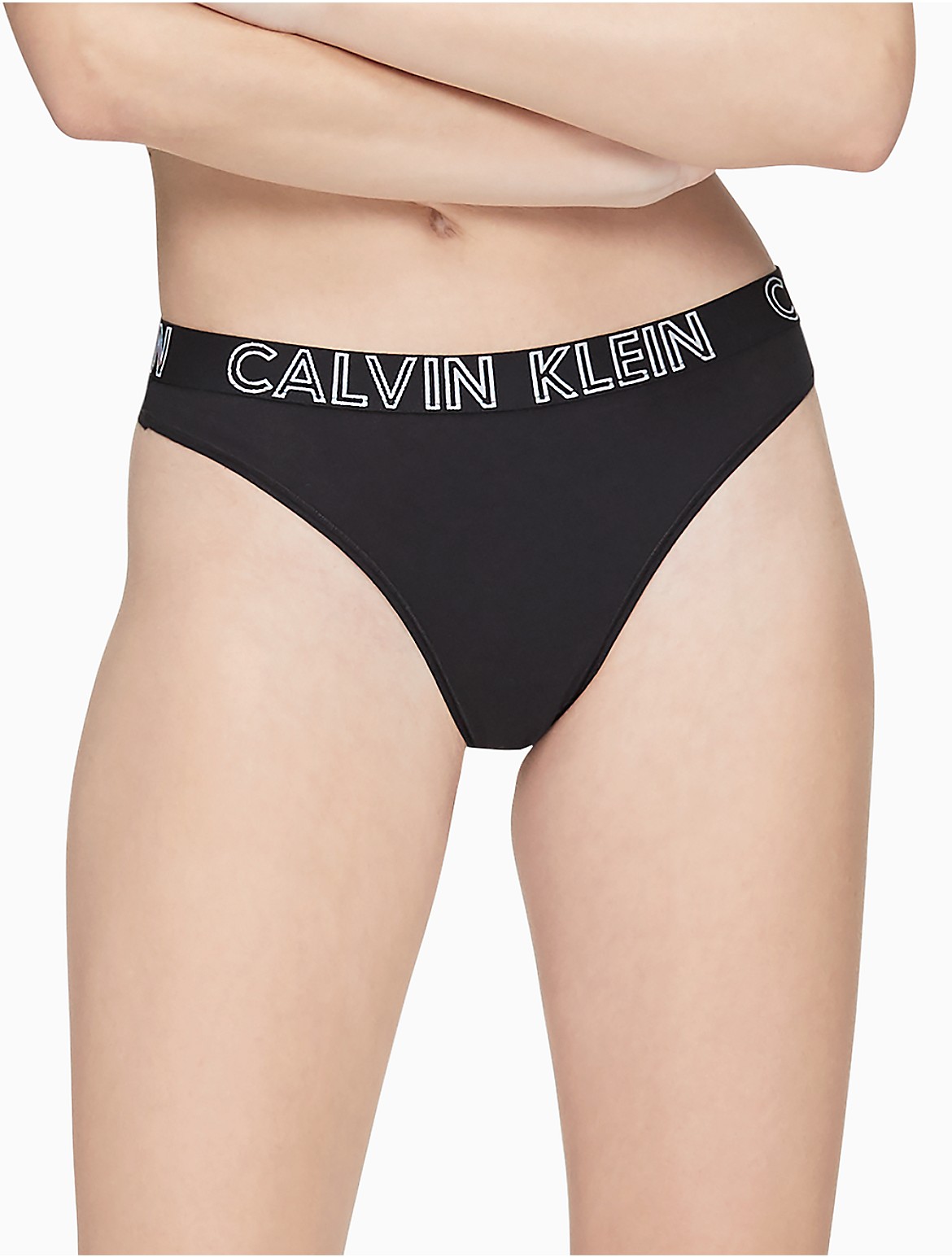 Calvin Klein Women's Ultimate Cotton Thong - Black - XS