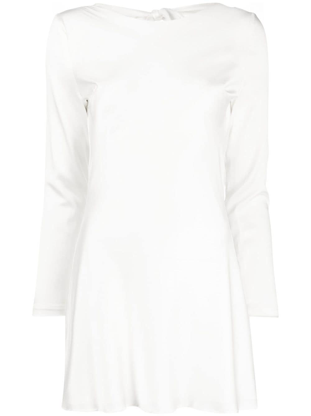 Cynthia Rowley scoop-back long-sleeve minidress - White