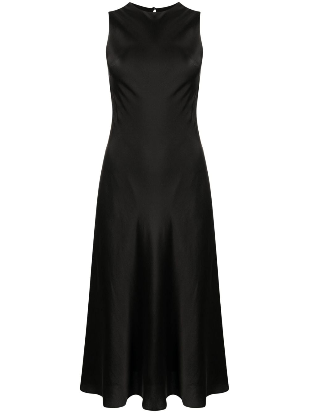 Cynthia Rowley sleeveless flared silk midi dress - Black