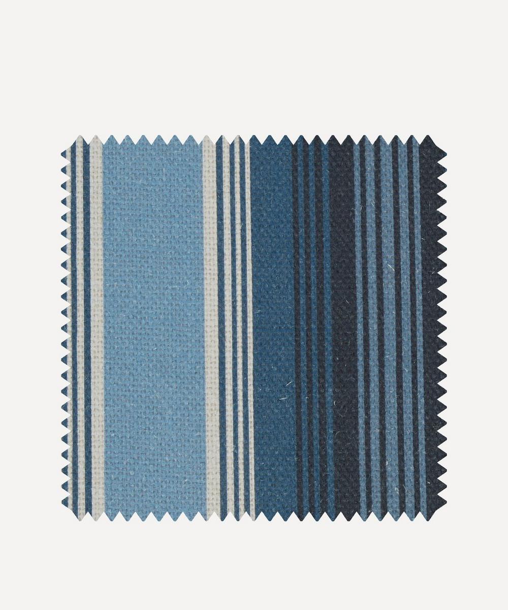 Fabric Swatch - Art Stripe Linen in Ink Liberty Fabrics