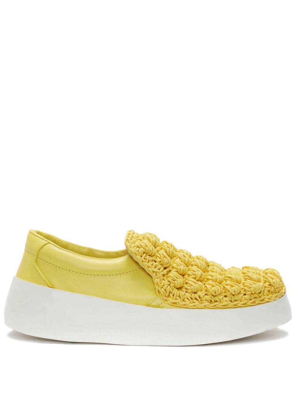 JW Anderson Popcorn panelled sneakers - Yellow