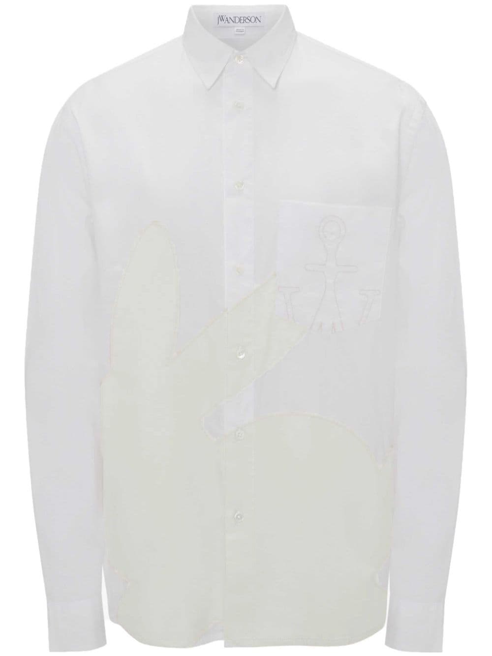 JW Anderson bunny-print cotton shirt - White