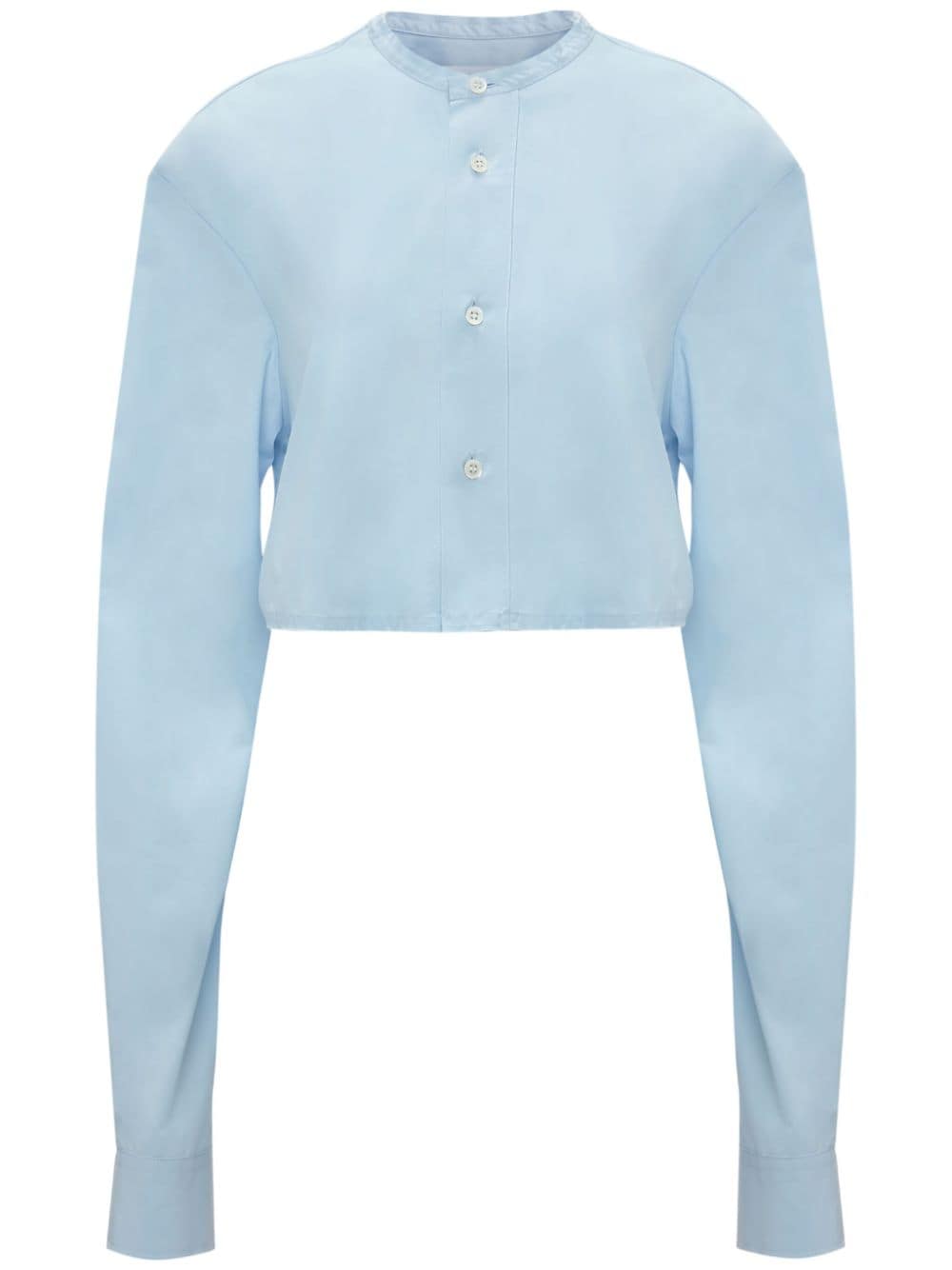 JW Anderson round-neck cropped shirt - Blue