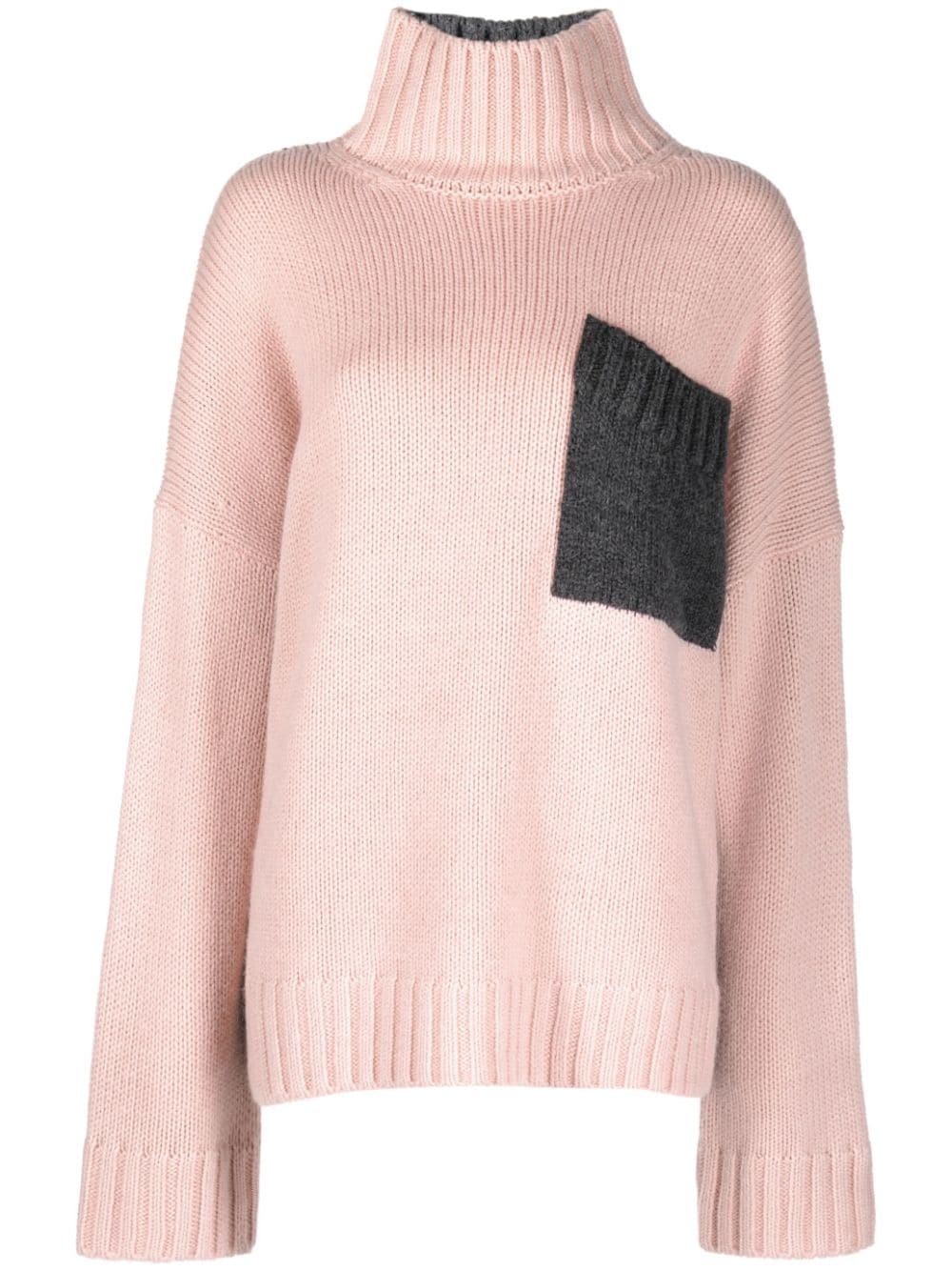 JW Anderson two-tone roll-neck jumper - Pink