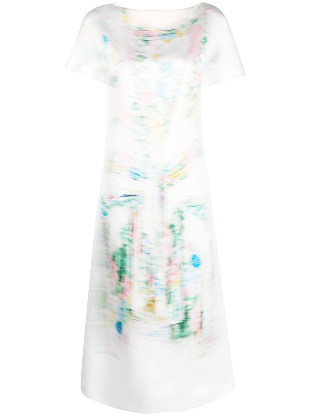 LOEWE- Blurred Print Midi Dress