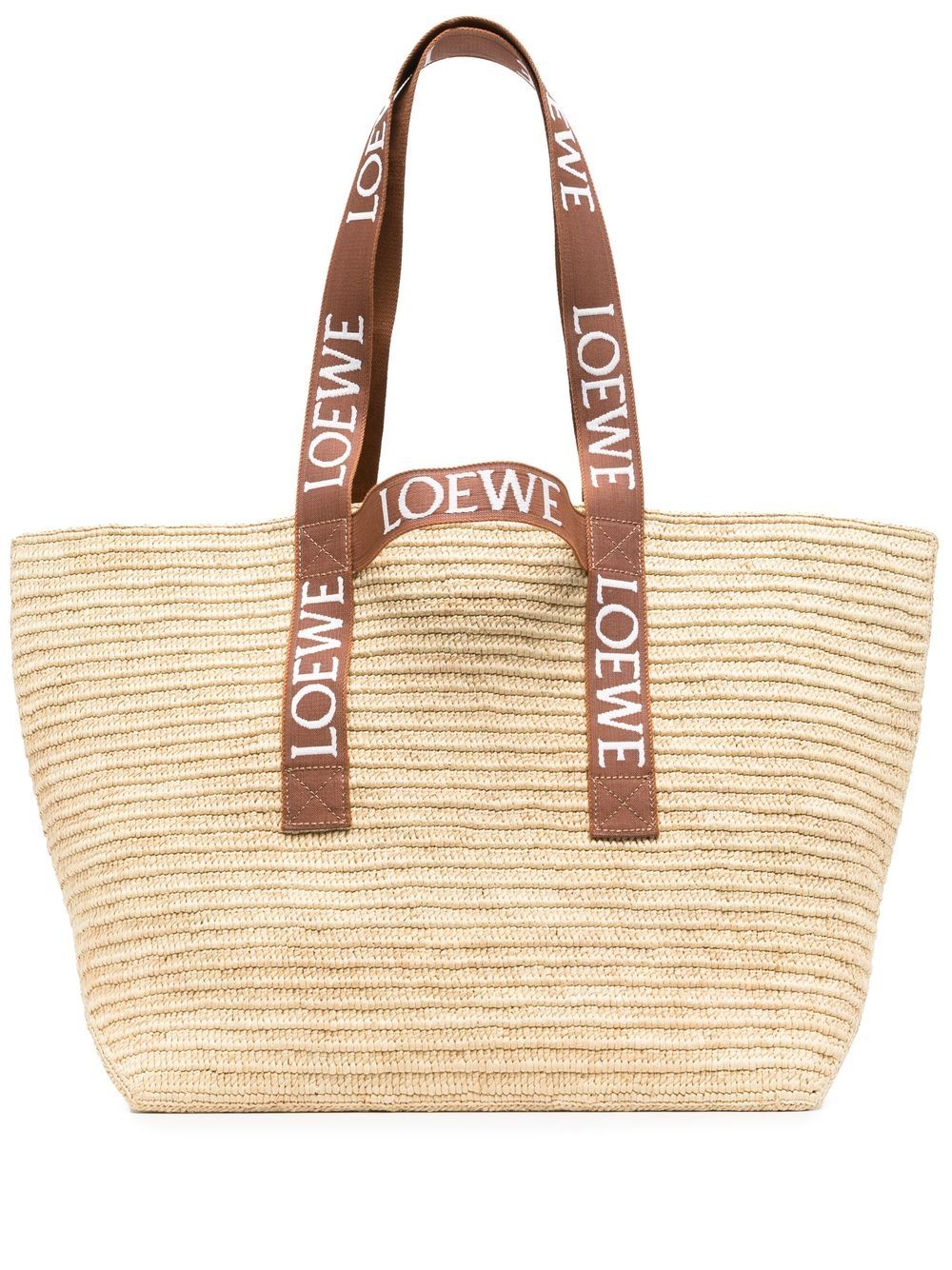 LOEWE- Logo Raffia Shopping Bag