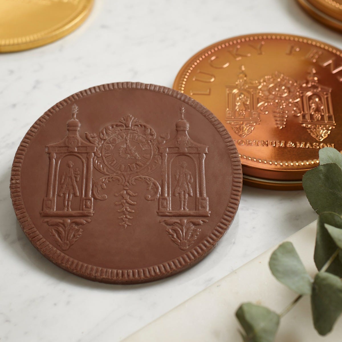 Lucky Penny Chocolate Coin, 90g, Fortnum & Mason