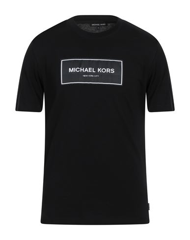 Michael Kors Mens Man T-shirt Black Size M Cotton