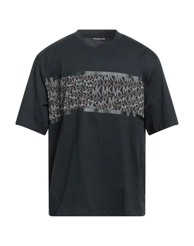 Michael Kors Mens Man T-shirt Black Size XS Cotton, Nylon, Elastane