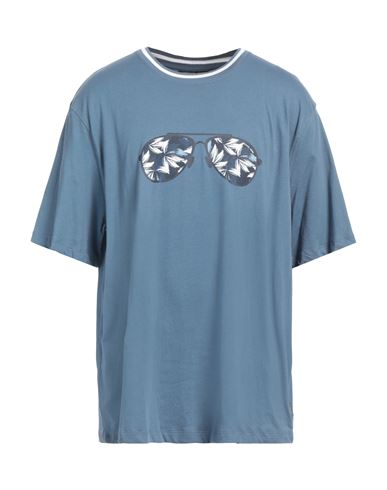 Michael Kors Mens Man T-shirt Pastel blue Size S Cotton