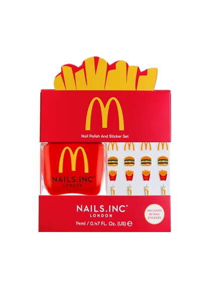 Nails.INC (US) Nails.INC X McDonald's Fries Nail Polish and Sticker Set