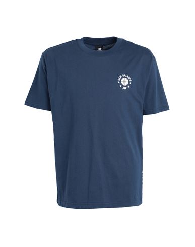 New Balance Hoops Essentials T-shirt Man T-shirt Navy blue Size M Cotton
