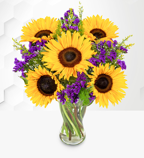 Summer Splendor - Sunflower Delivery - Sunflower Bouquet - Sunflowers Delivered UK - Bunch of Sunflowers - Summer Flowers