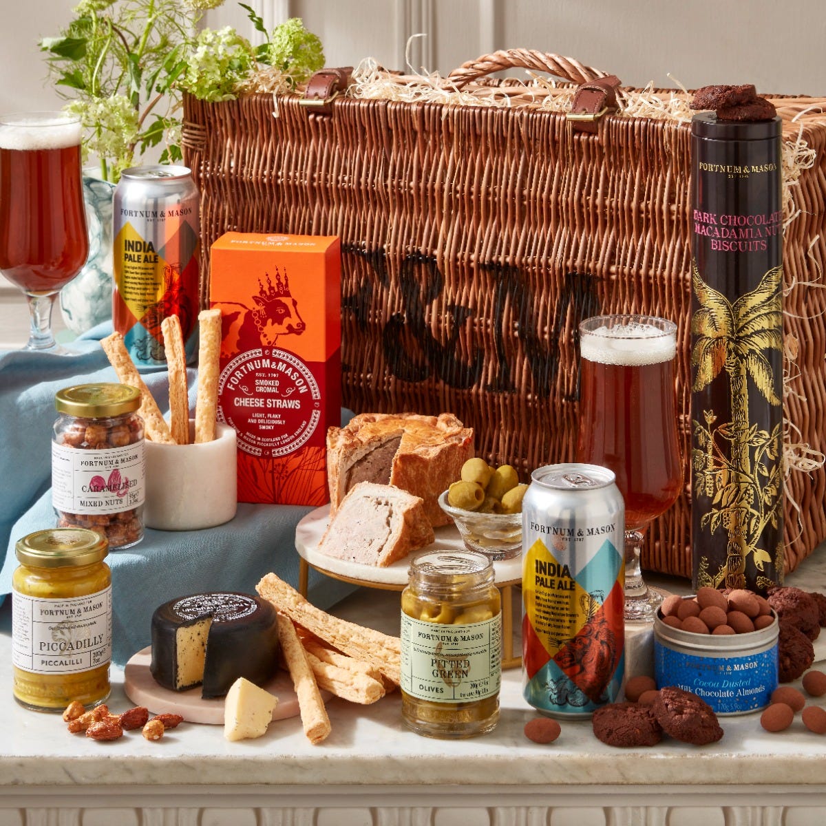 The Beers and Cheers Hamper, Cheese, Fortnum & Mason