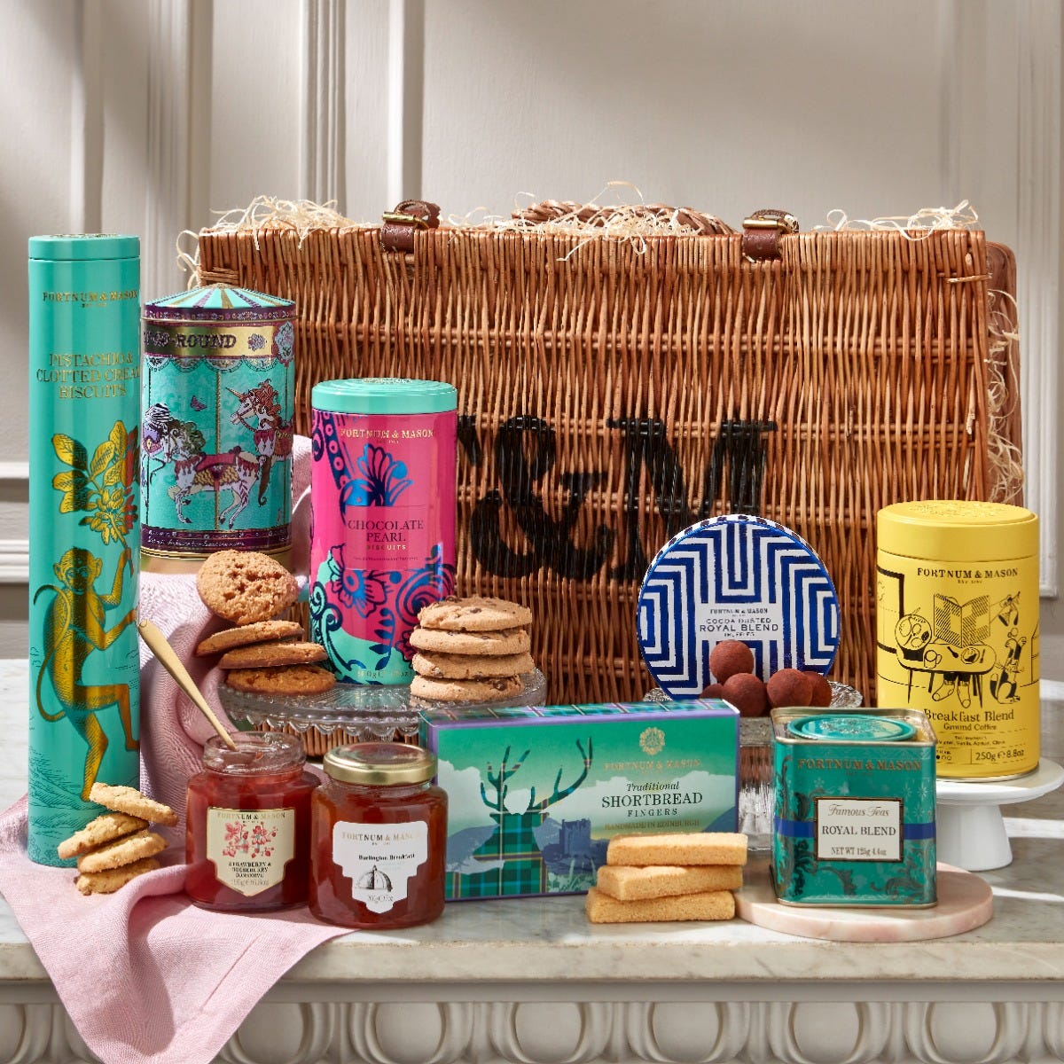 The Express Hamper, Biscuits, Teas, Preserves, Coffee, Condiments, Fortnum & Mason