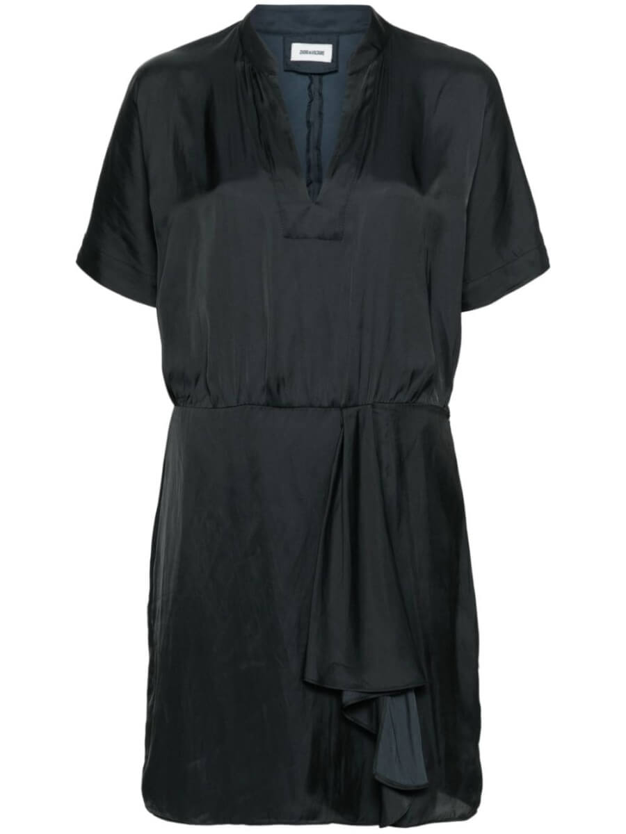 Zadig&Voltaire Raito satin mini dress - Black