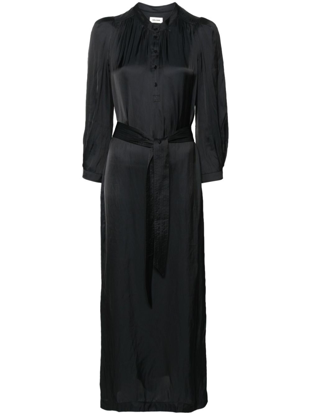 Zadig&Voltaire Ritchil satin-weave maxi dress - Black