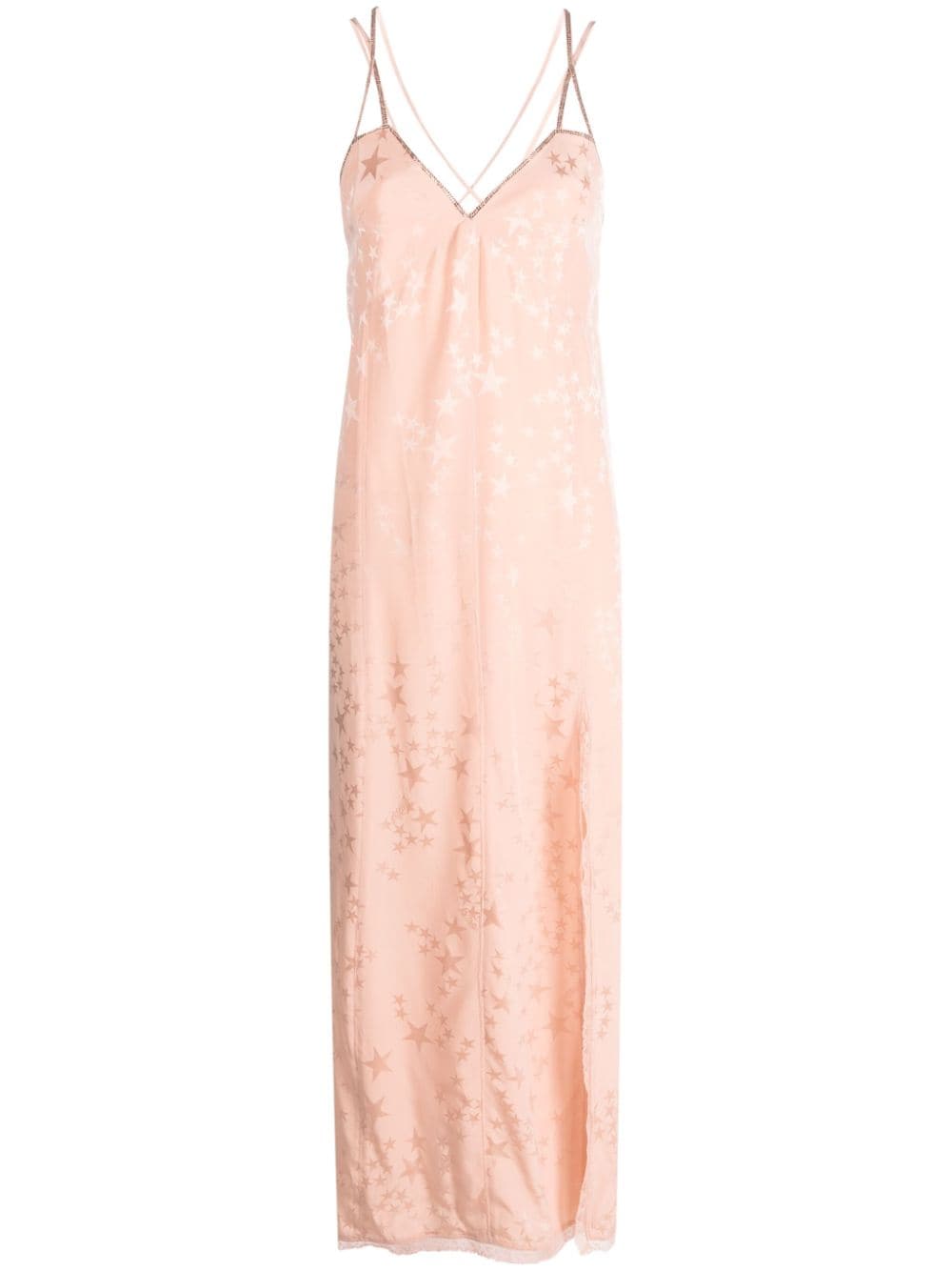 Zadig&Voltaire Rohal star-jacquard silk dress - Pink