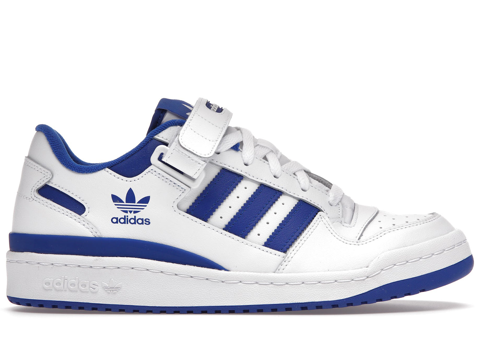 Adidas Forum Low White Royal Blue - Size: UK 12 - EU 47 1/3 - Size: UK 12 - EU 47 1/3 -