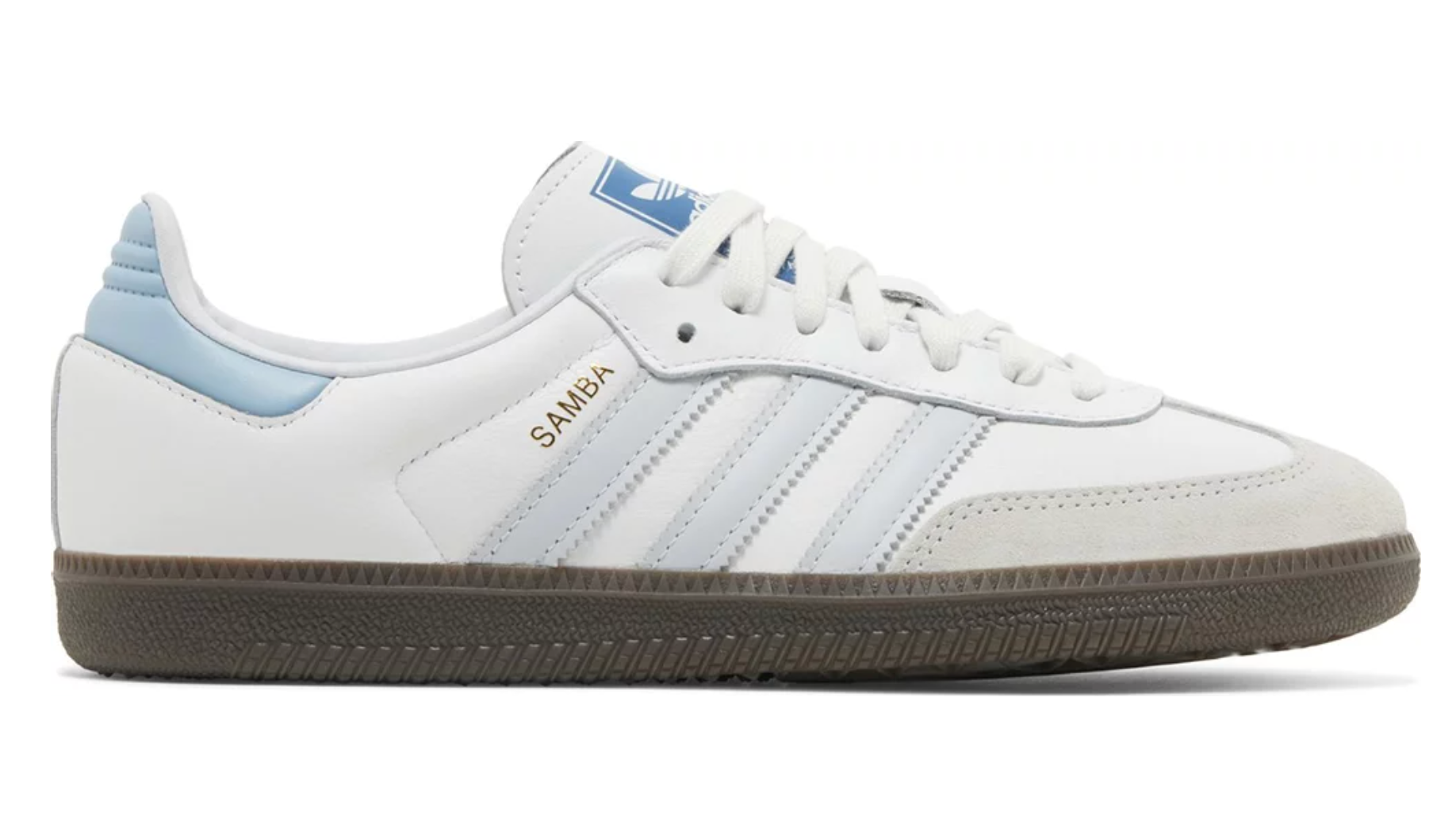 Adidas Samba Og White Halo Blue - Size: UK 13.5 - EU 49 1/3 - Size: UK 13.5 - EU 49 1/3 -