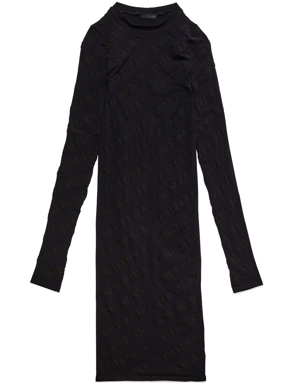 Balenciaga Mini Allover Logo dress - Black
