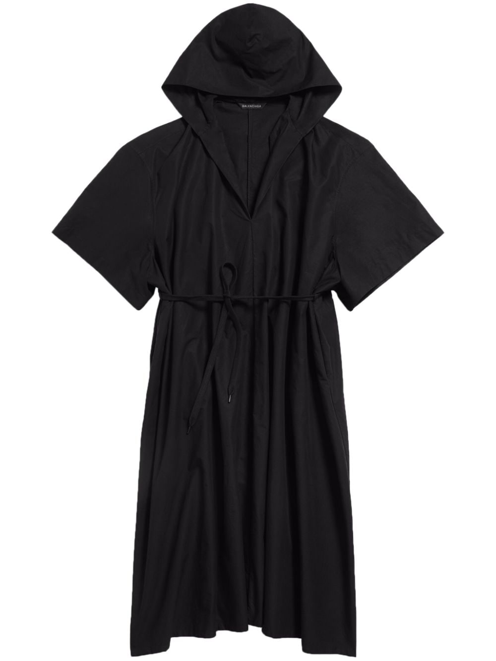 Balenciaga hooded oversized dress - Black