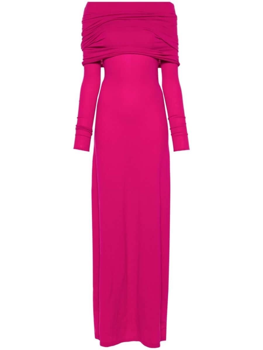 Balenciaga stretch-design maxi dress - Pink