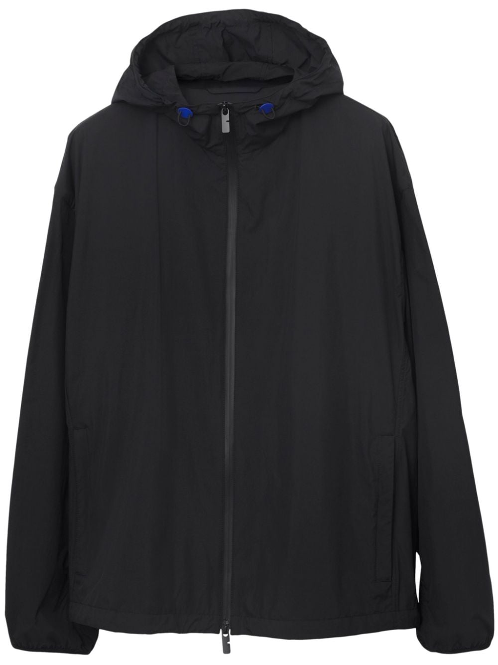 Burberry EKD-embroidered hooded lightweight jacket - Black