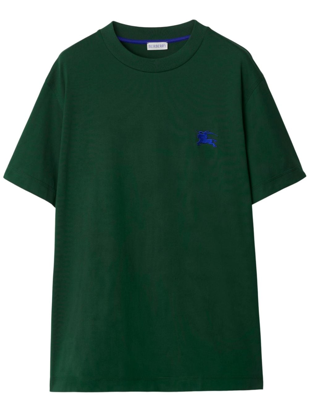 Burberry Equestrian Knight-embroidered cotton T-shirt - Green