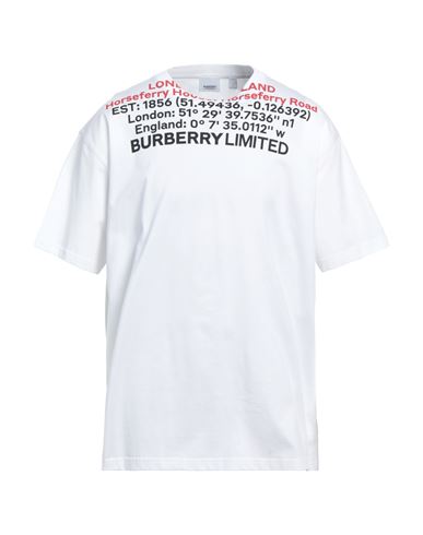 Burberry Man T-shirt White Size L Cotton