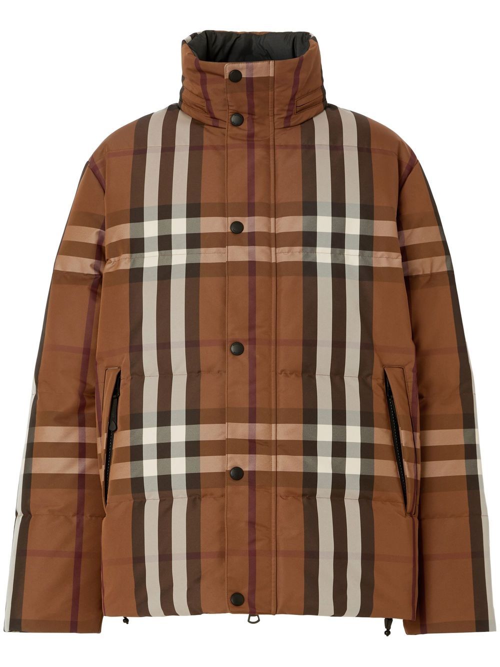 Burberry Vintage Check-pattern down jacket - Brown