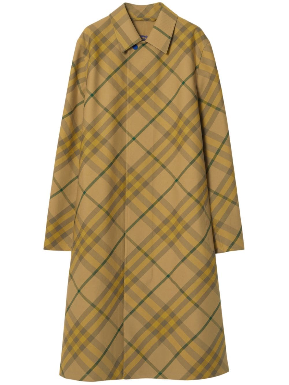 Burberry Vintage Check wool car coat - Yellow