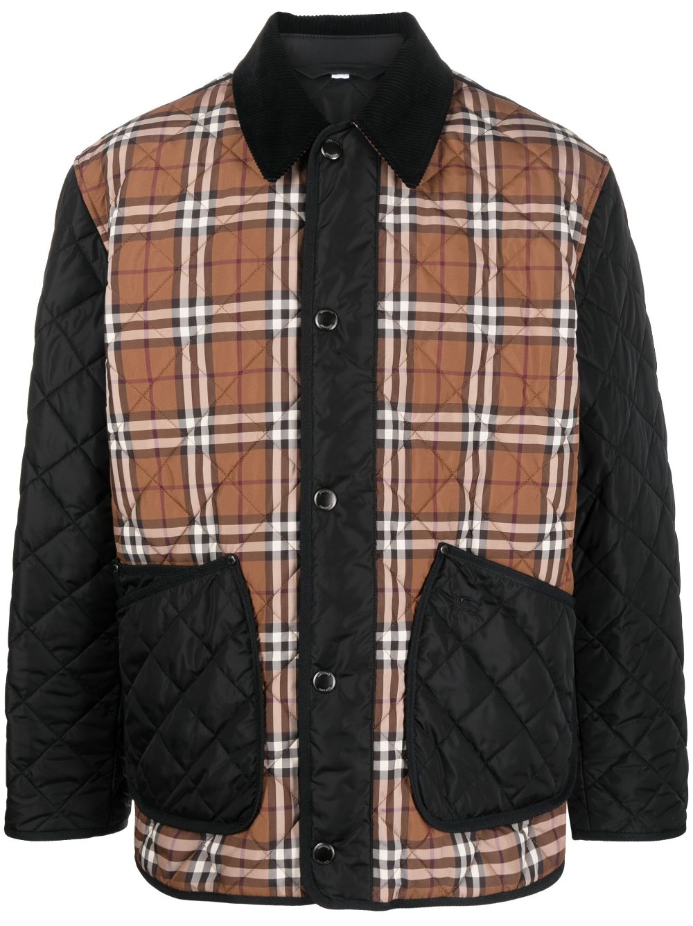 Burberry Vintage-check print shirt jacket - Brown