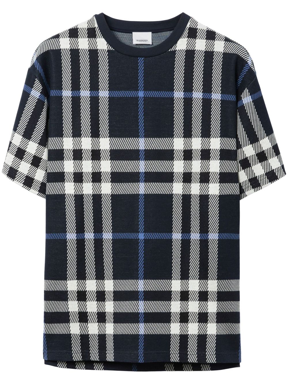 Burberry check-pattern cotton T-shirt - Neutrals