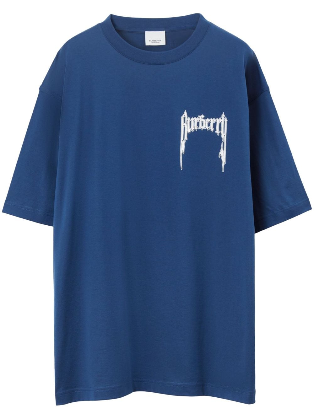 Burberry logo-print cotton T-shirt - Blue