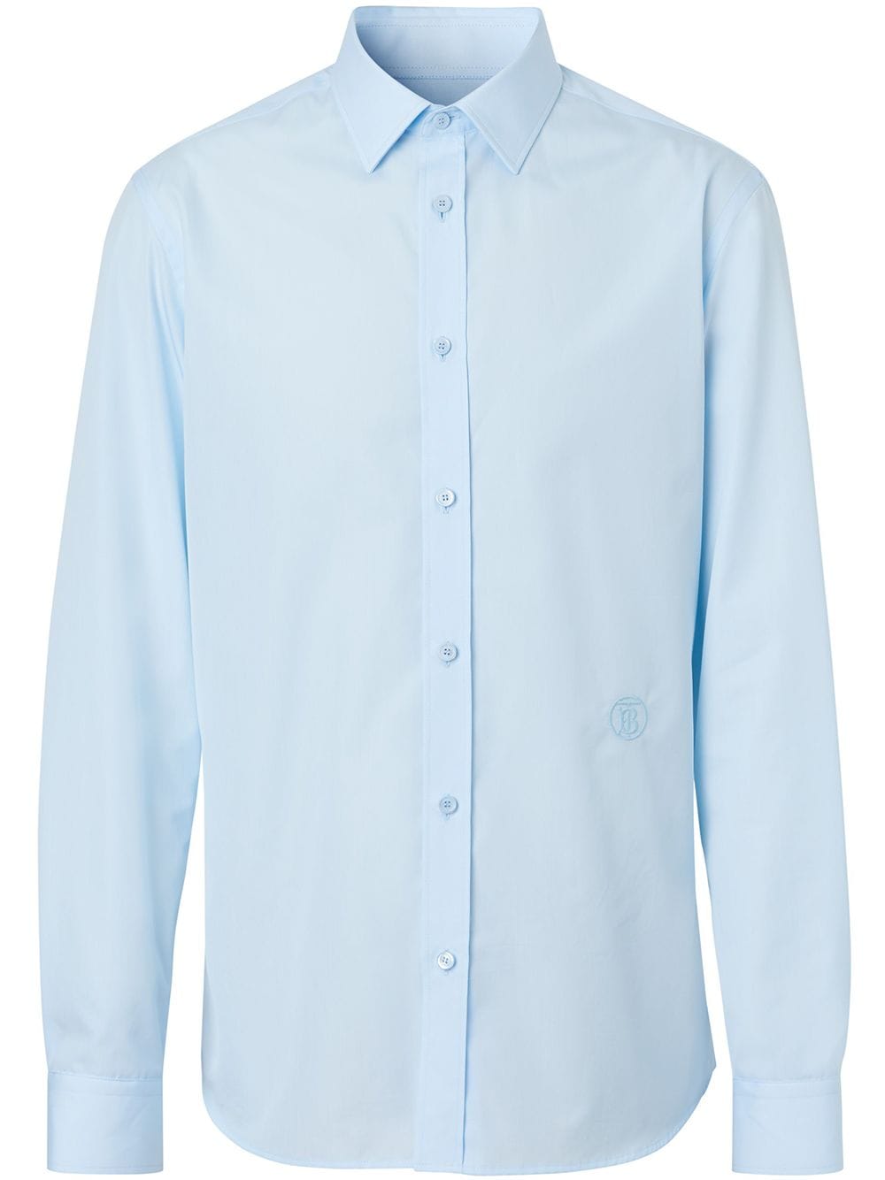 Burberry slim fit monogram motif shirt - Blue