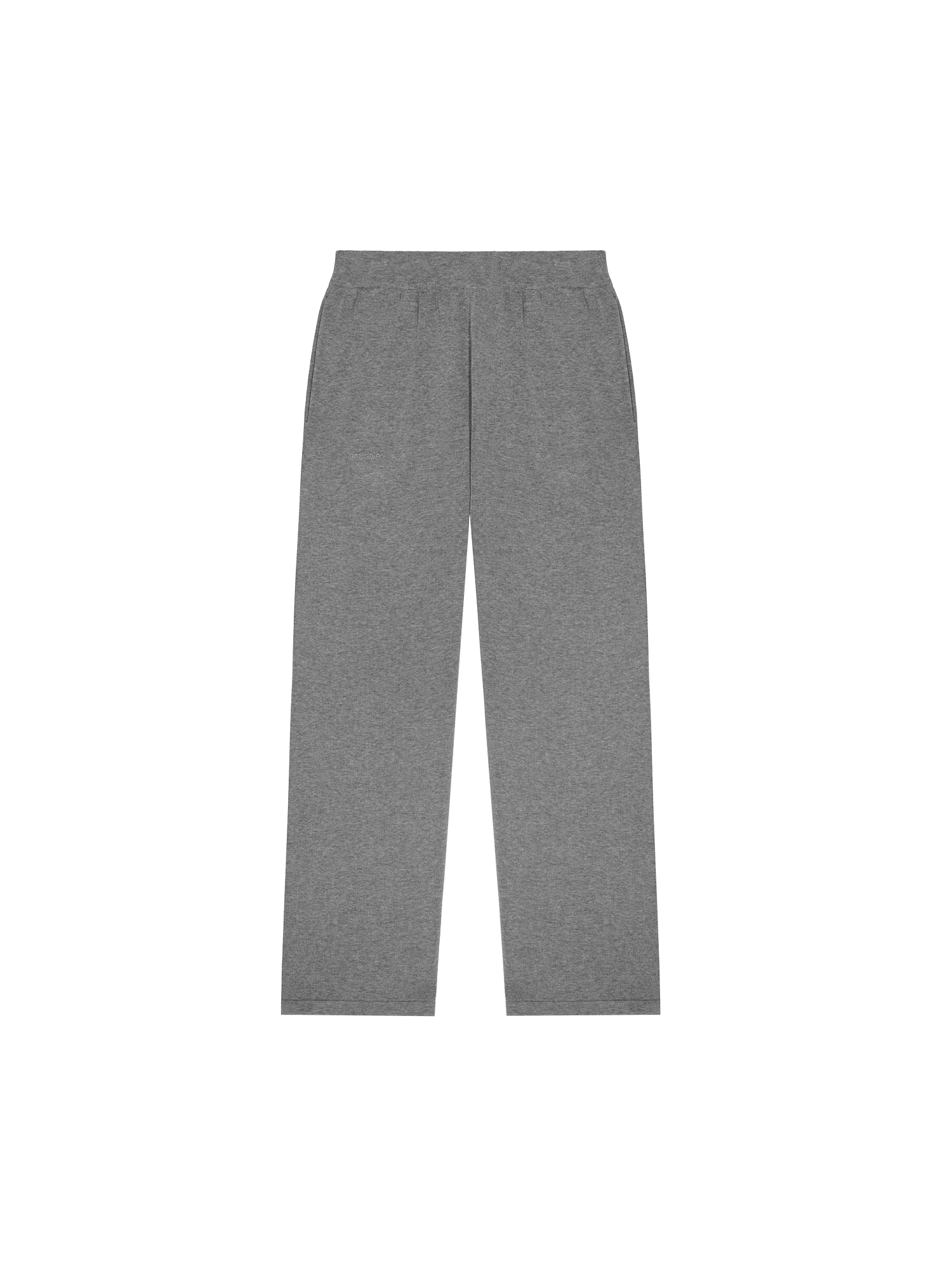 DNA Knitted Straight Leg Track Pants-grey marl