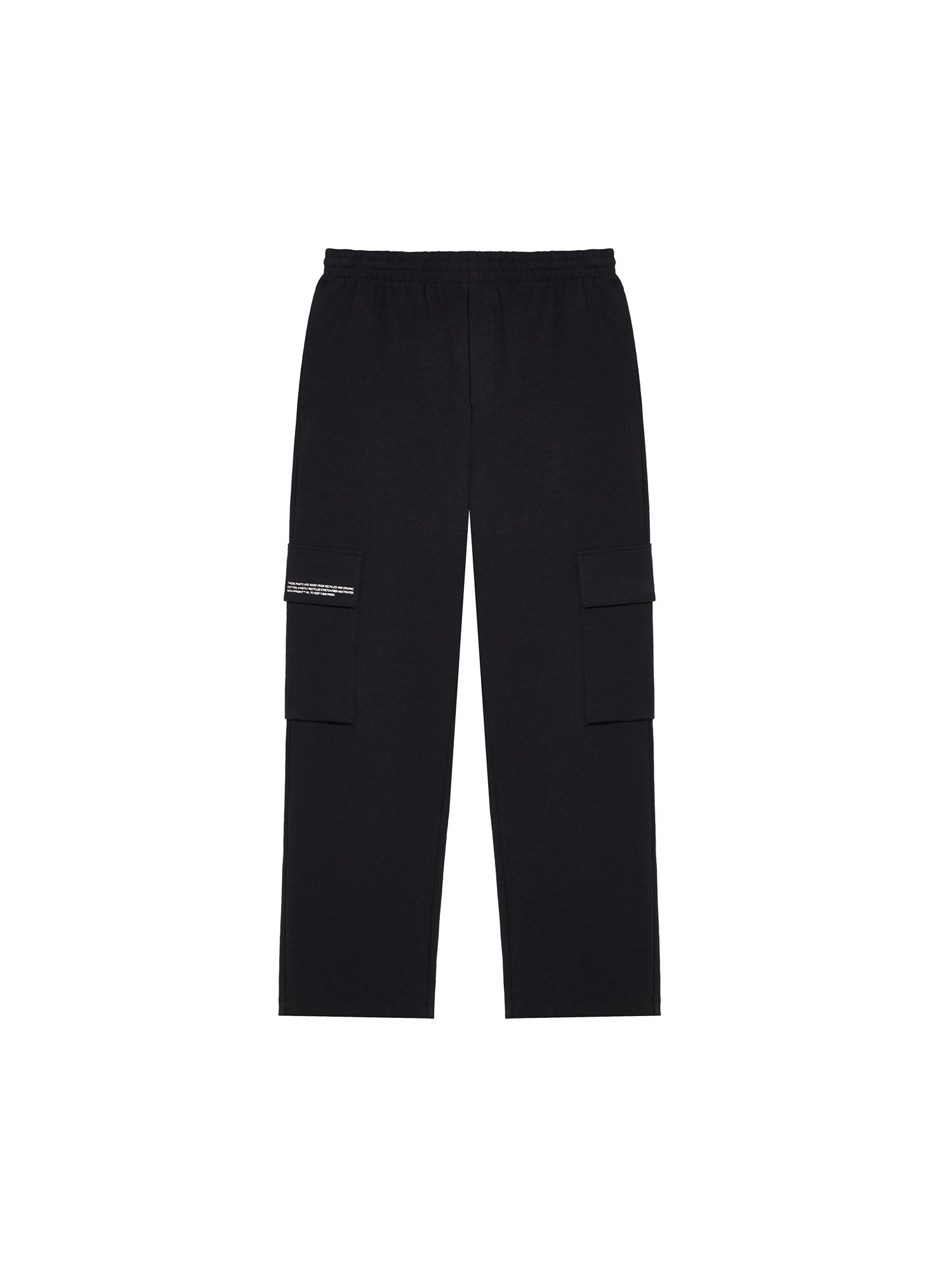 Double Jersey Cargo Track Pants-black