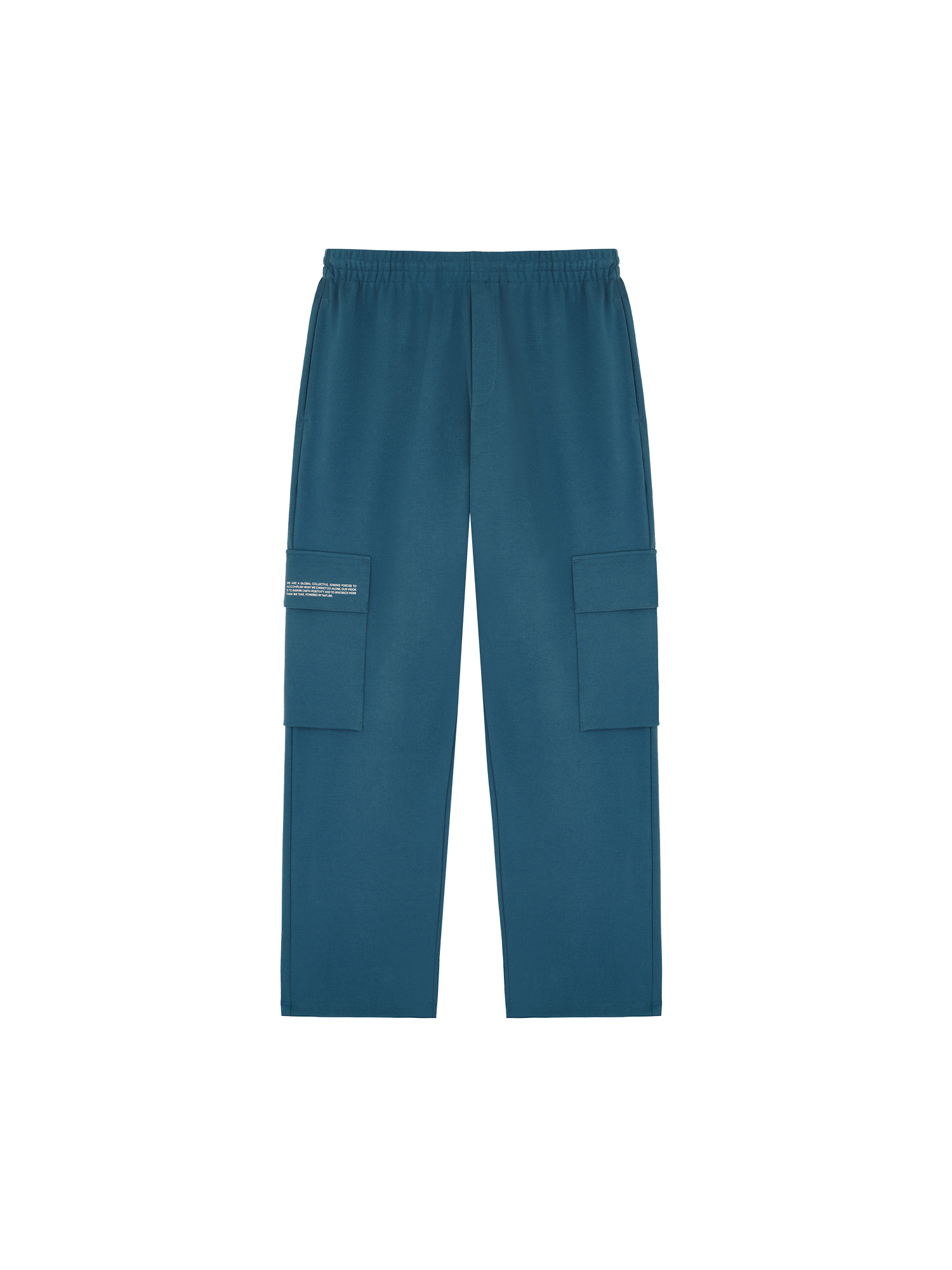 Double Jersey Cargo Track Pants-storm blue