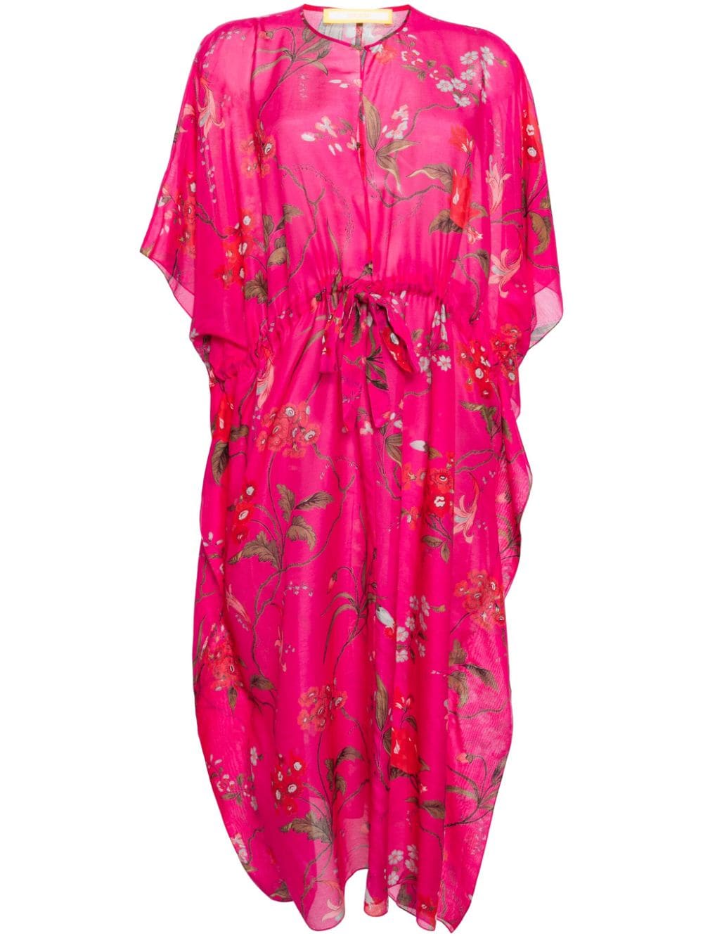 ERDEM floral-print cotton-blend dress - Pink