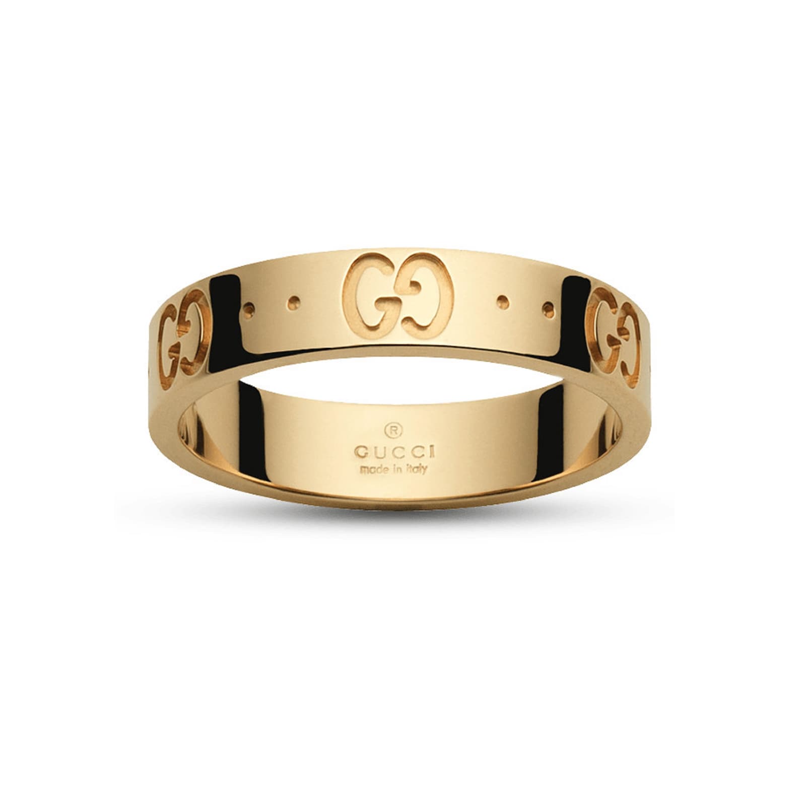 Icon 18ct Gold Ring - Ring Size Q