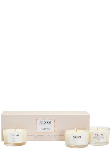 Neom Wellbeing Candle Trio 3 x 75g, Gift Sets, Happiness Candle