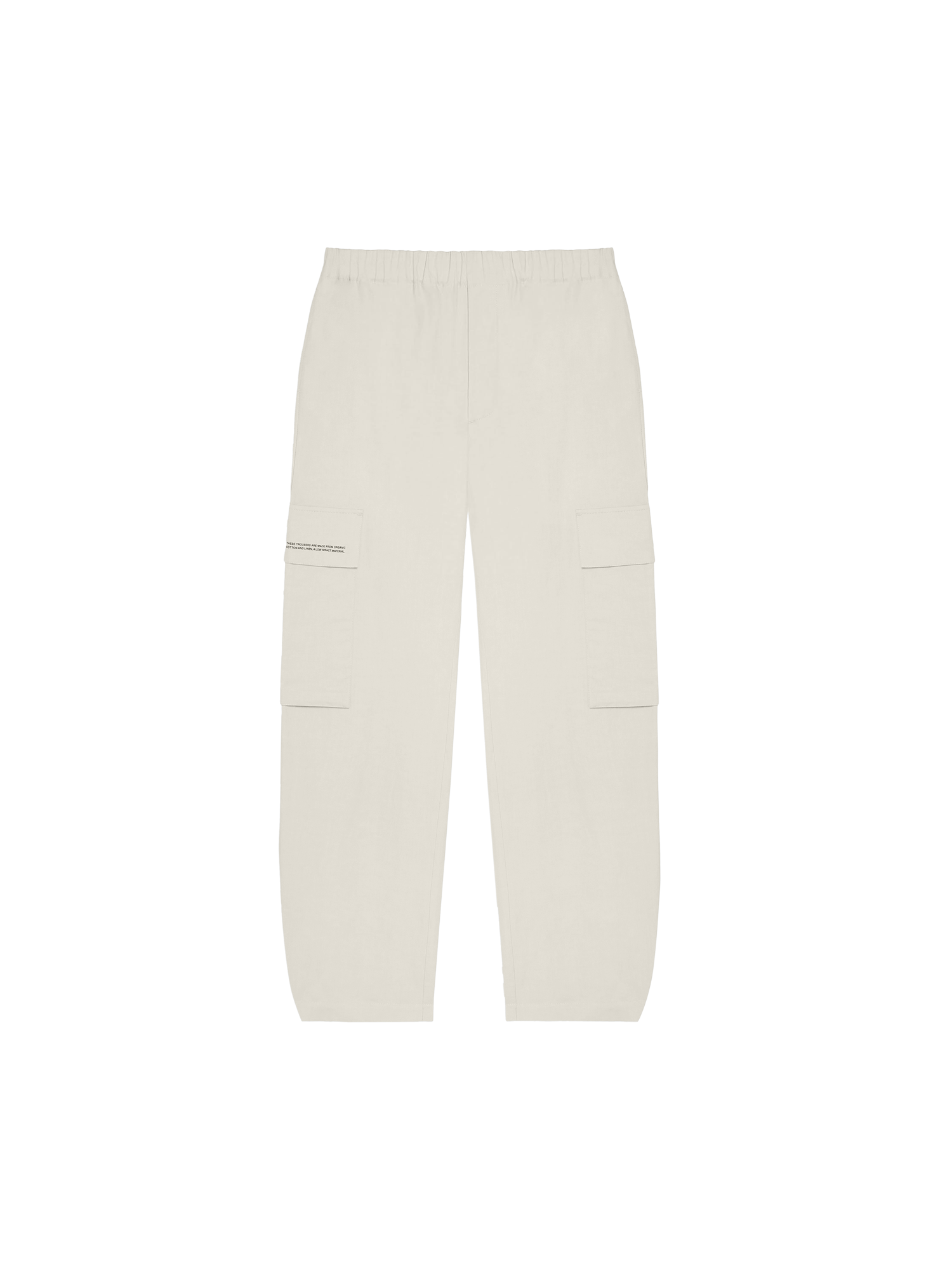 Organic Cotton Linen Cargo Pants-limestone