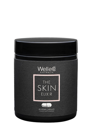 Welleco The Skin Elixir 60 Capsules, Supplements, Brass
