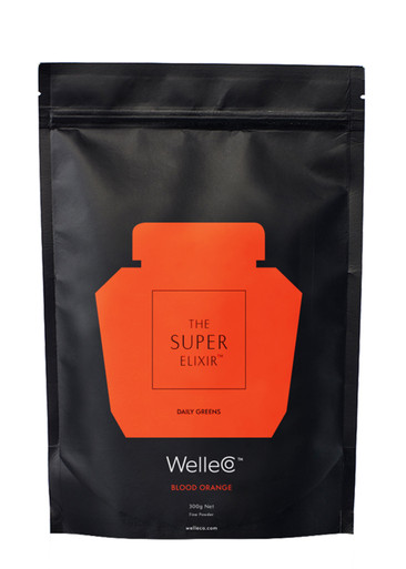 Welleco The Super Elixir Blood Orange Refill 300g, Supplements, Brass
